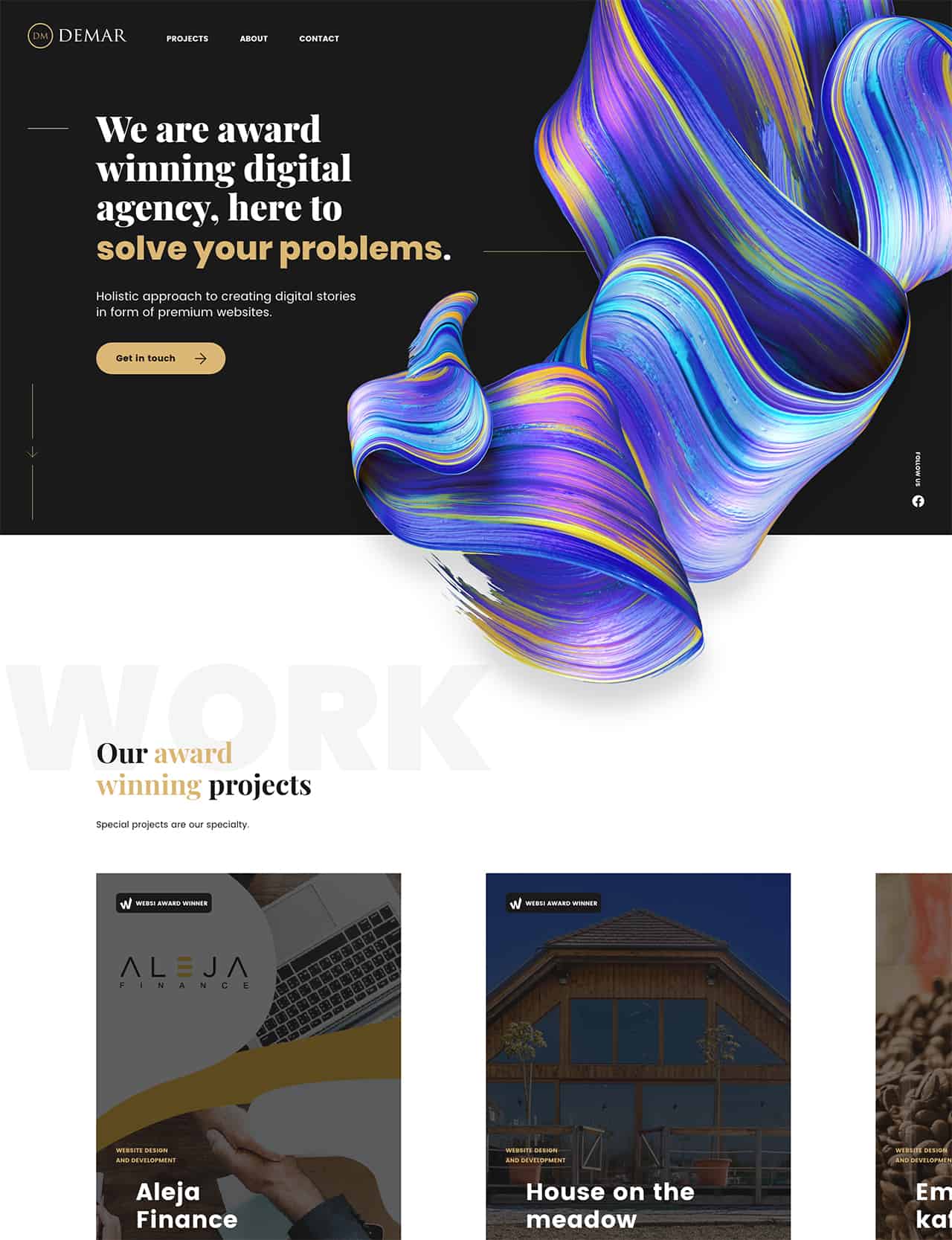 Demar website design