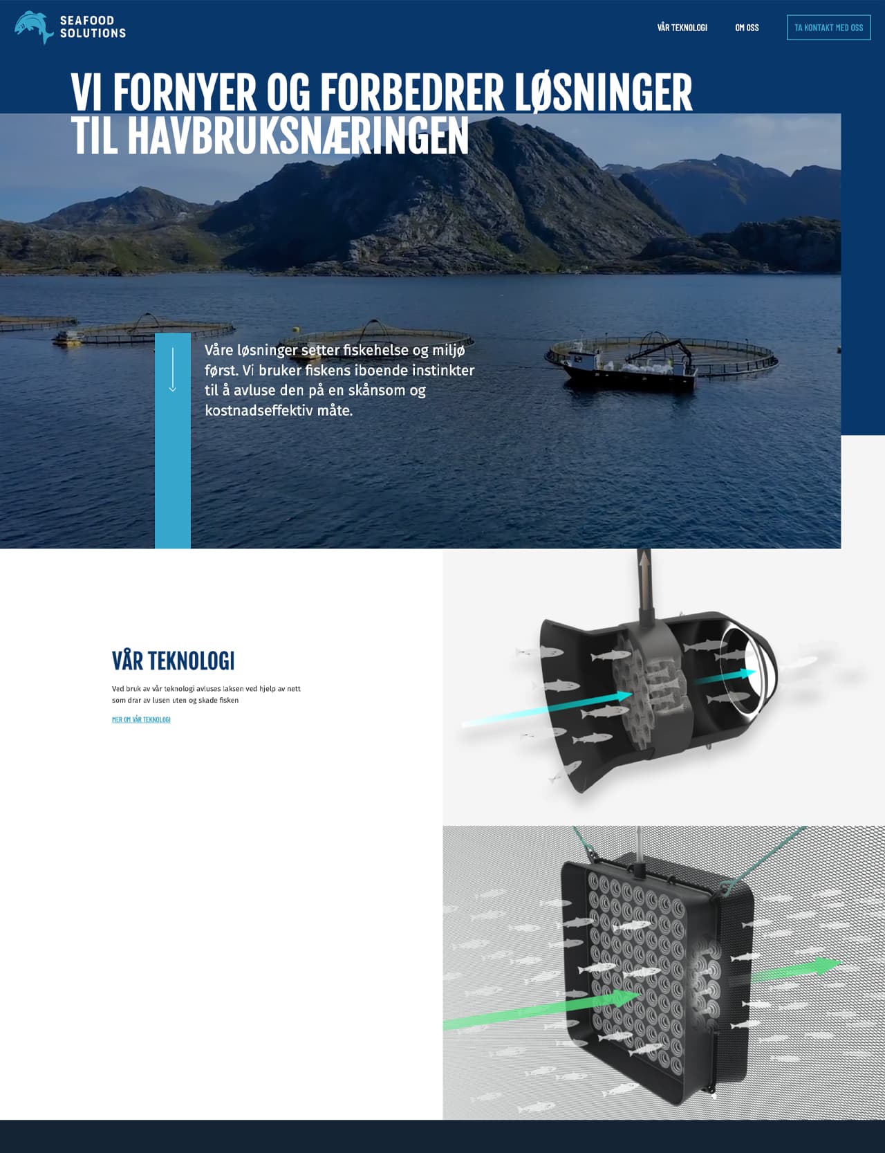 Seafood solutions website